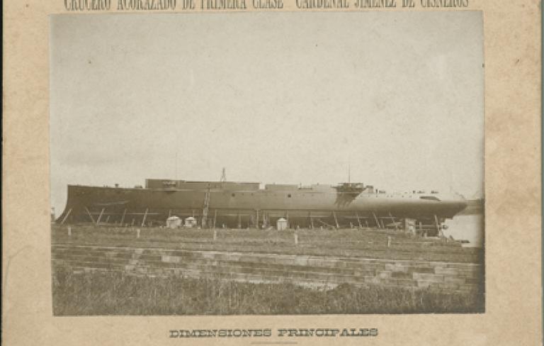 Cruceiro acorazado de primeiro clase <i>Cardenal Jiménez de Cisneros</i>, 1898