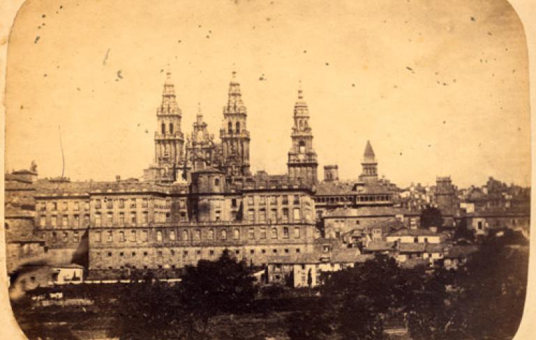 Vista parcial. Santiago de Compostela. Fot. Carlos García, ca. 1864.