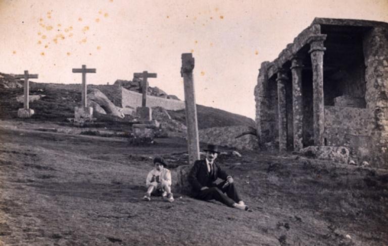 Viacrucis de Santa Tegra. A Guarda (Pontevedra). Fot. Mariano Jiménez (A Guarda), ca. 1909.